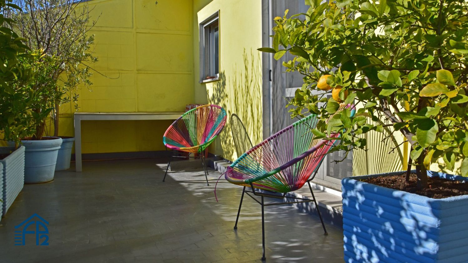 Bilocale arredato con terrazzo panoramico