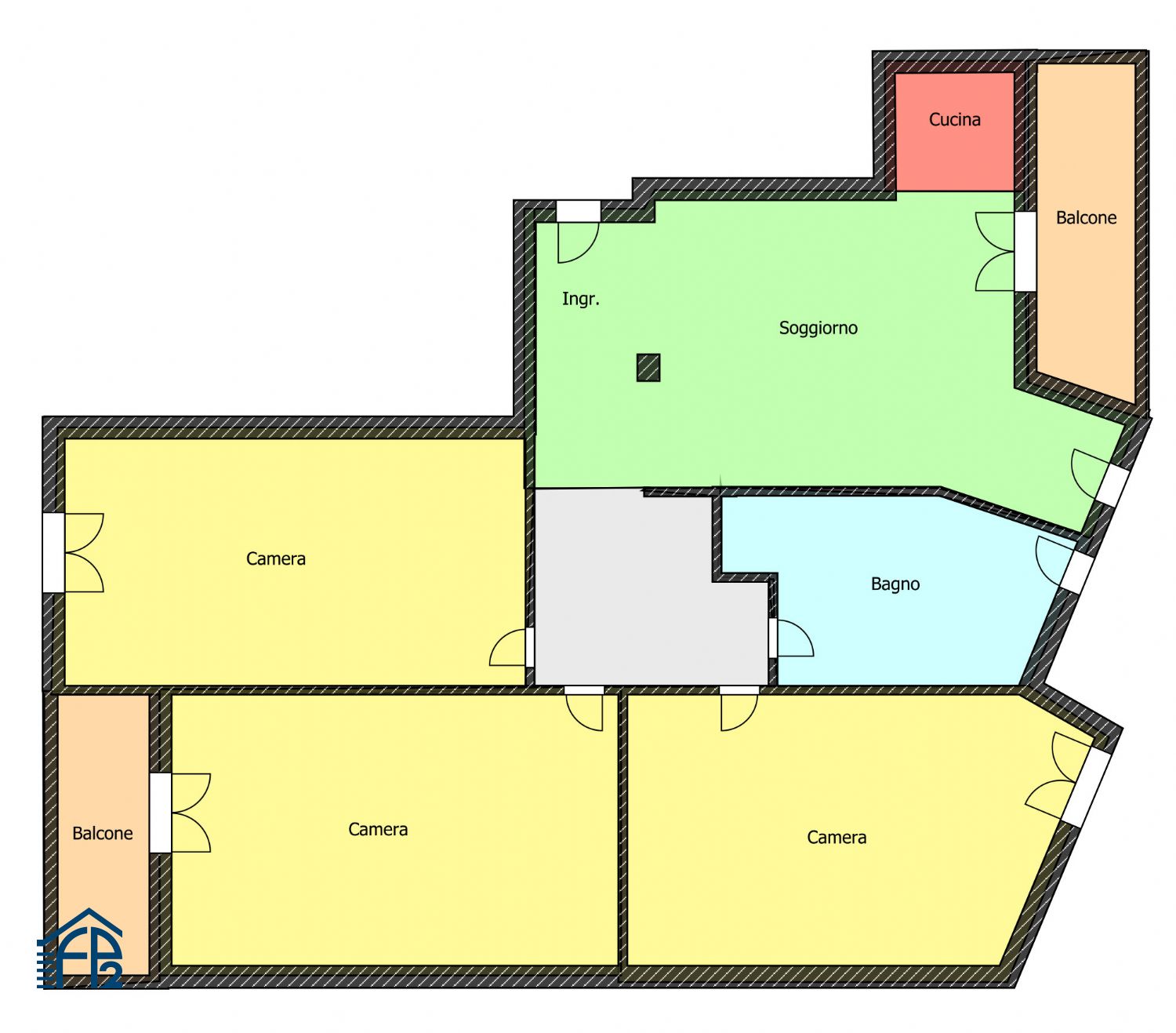 Ampio Trilocale con Cucina Abitabile