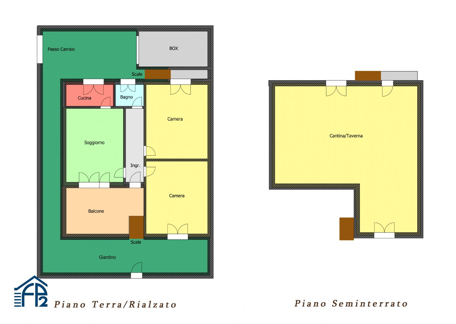 Soluzione indipendente con giardino