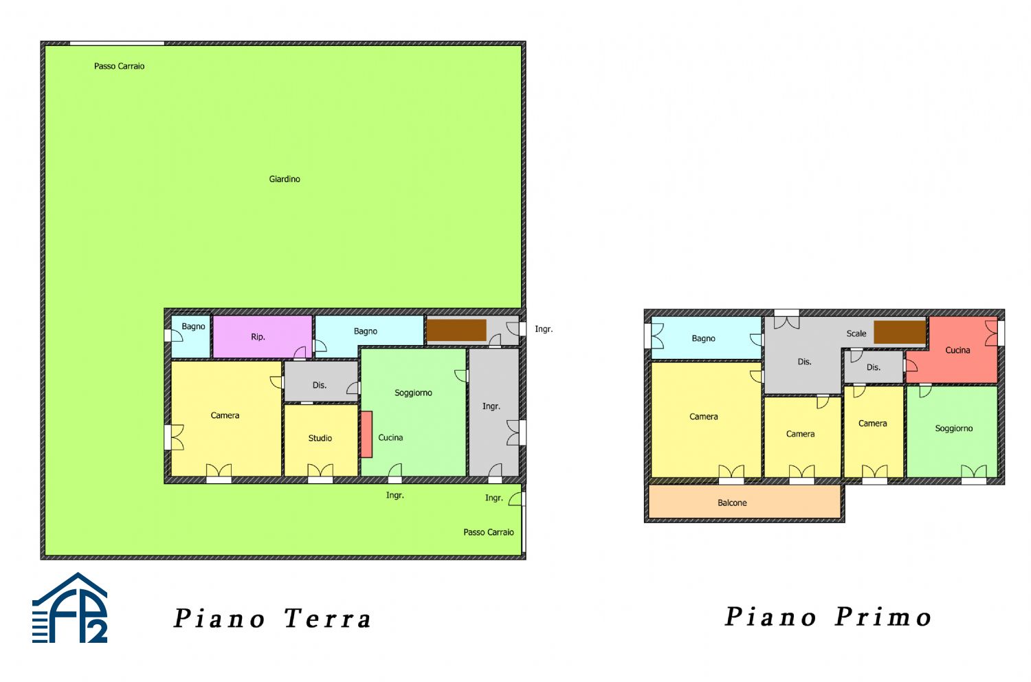 Villa con giardino