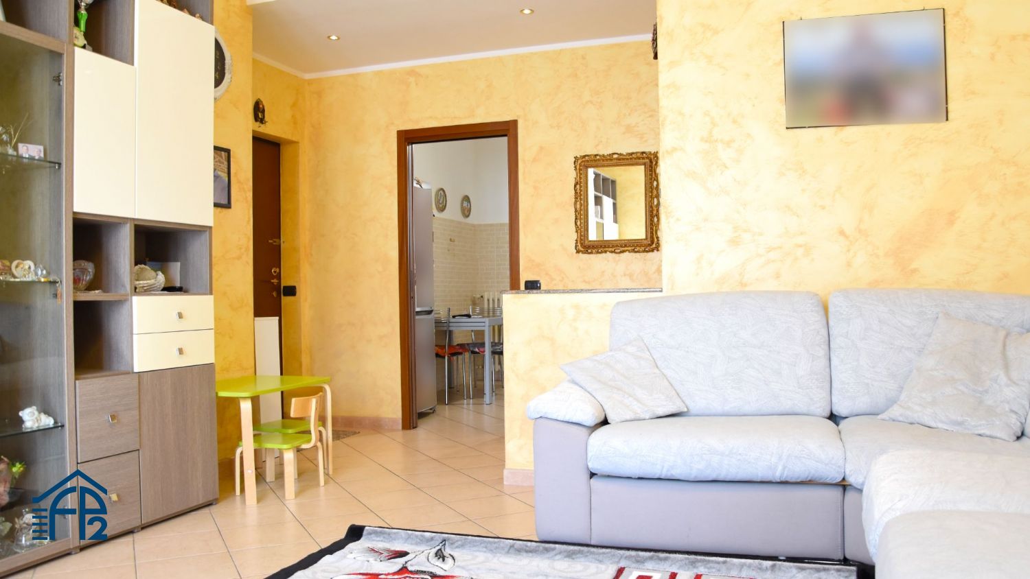 Trilocale con cucina abitabile