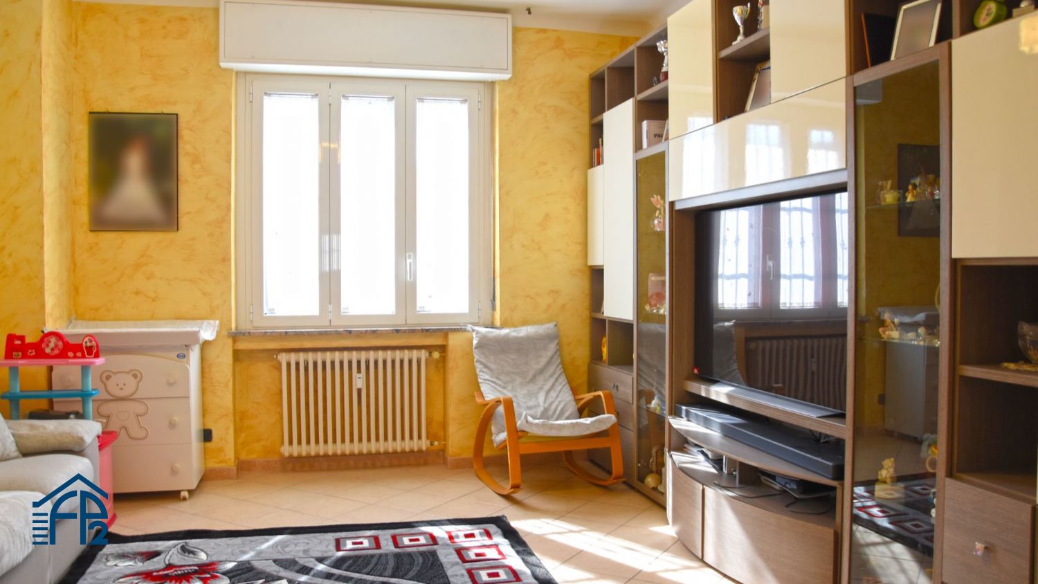 Trilocale con cucina abitabile