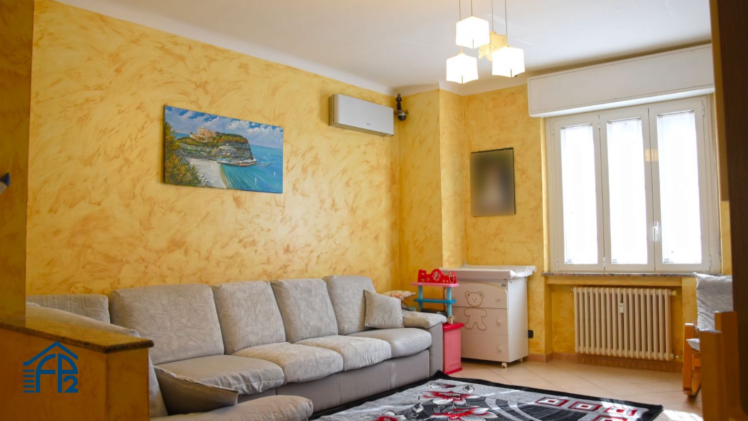 Trilocale con cucina abitabile