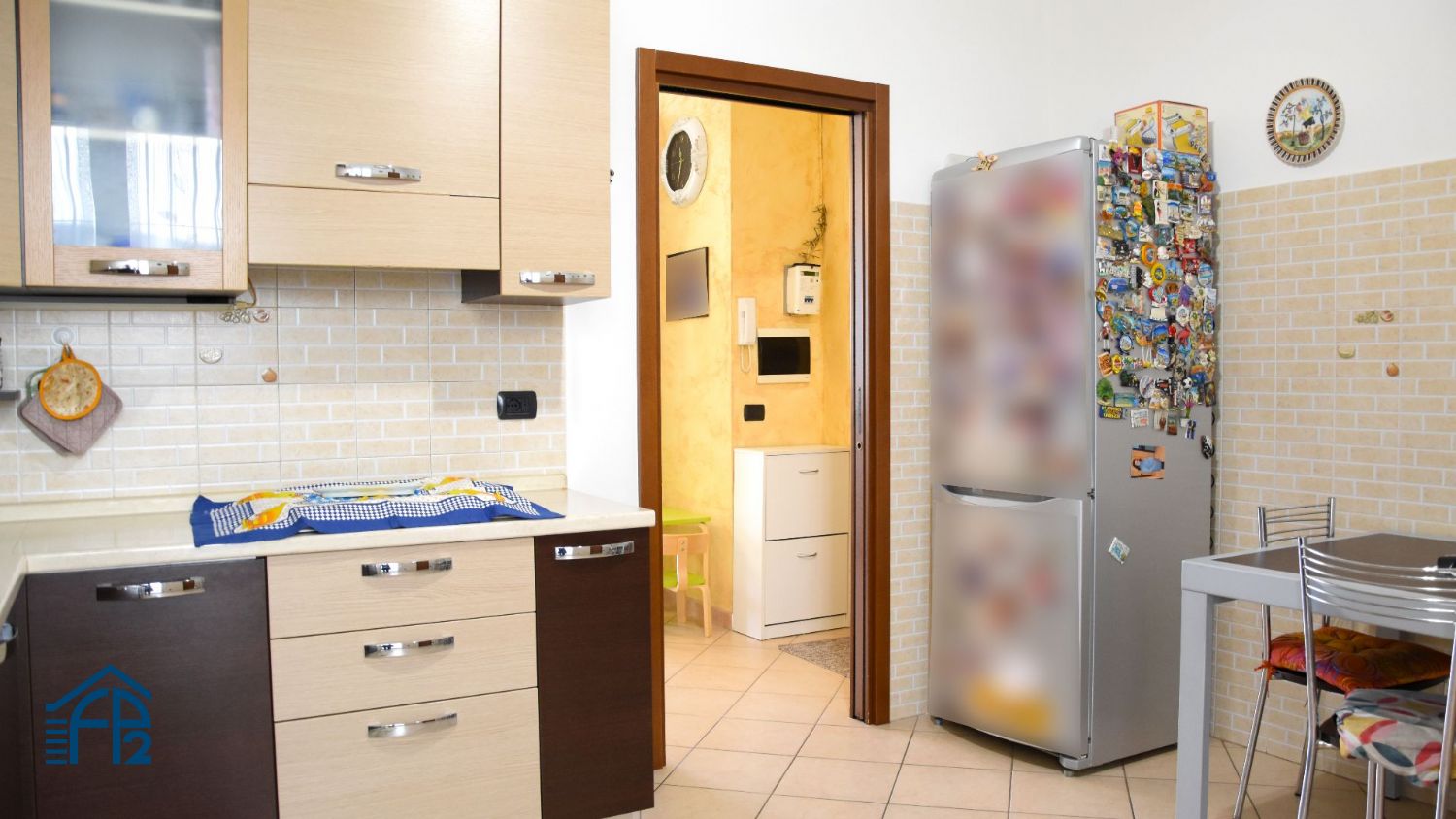 Trilocale con cucina abitabile