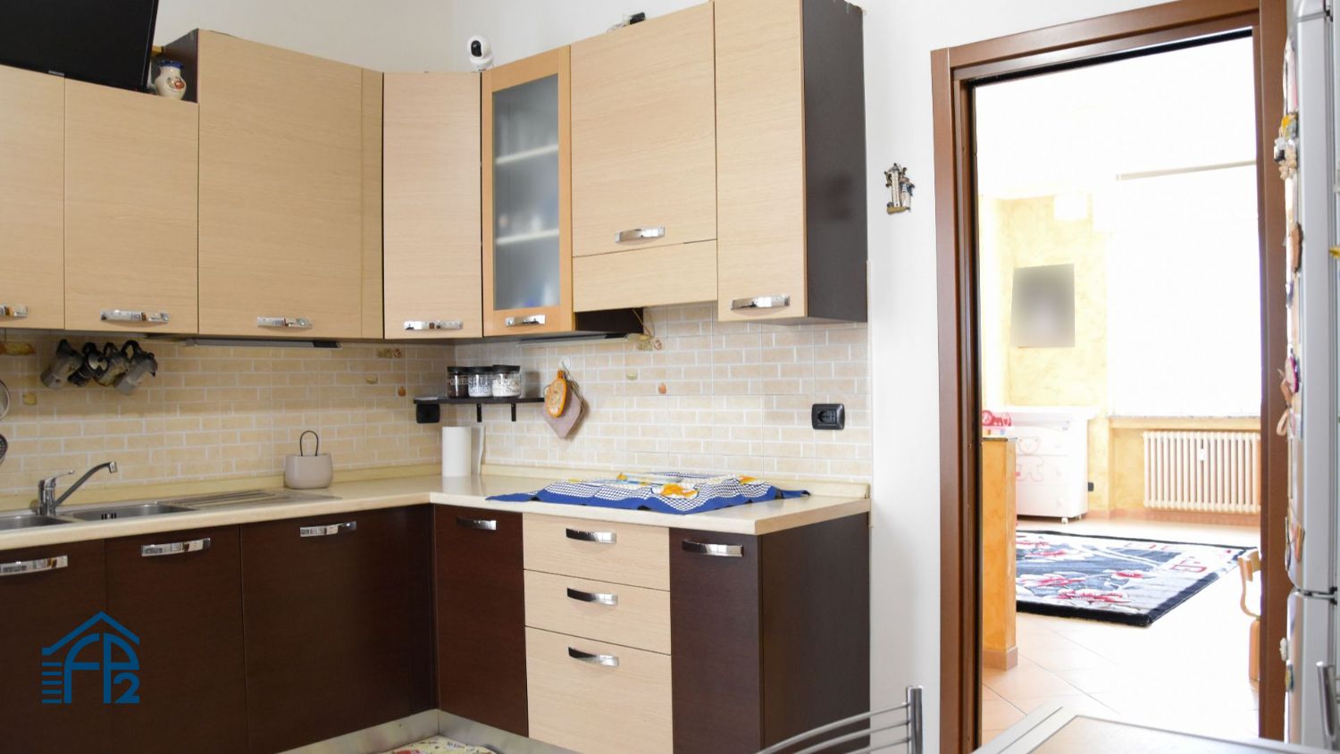Trilocale con cucina abitabile