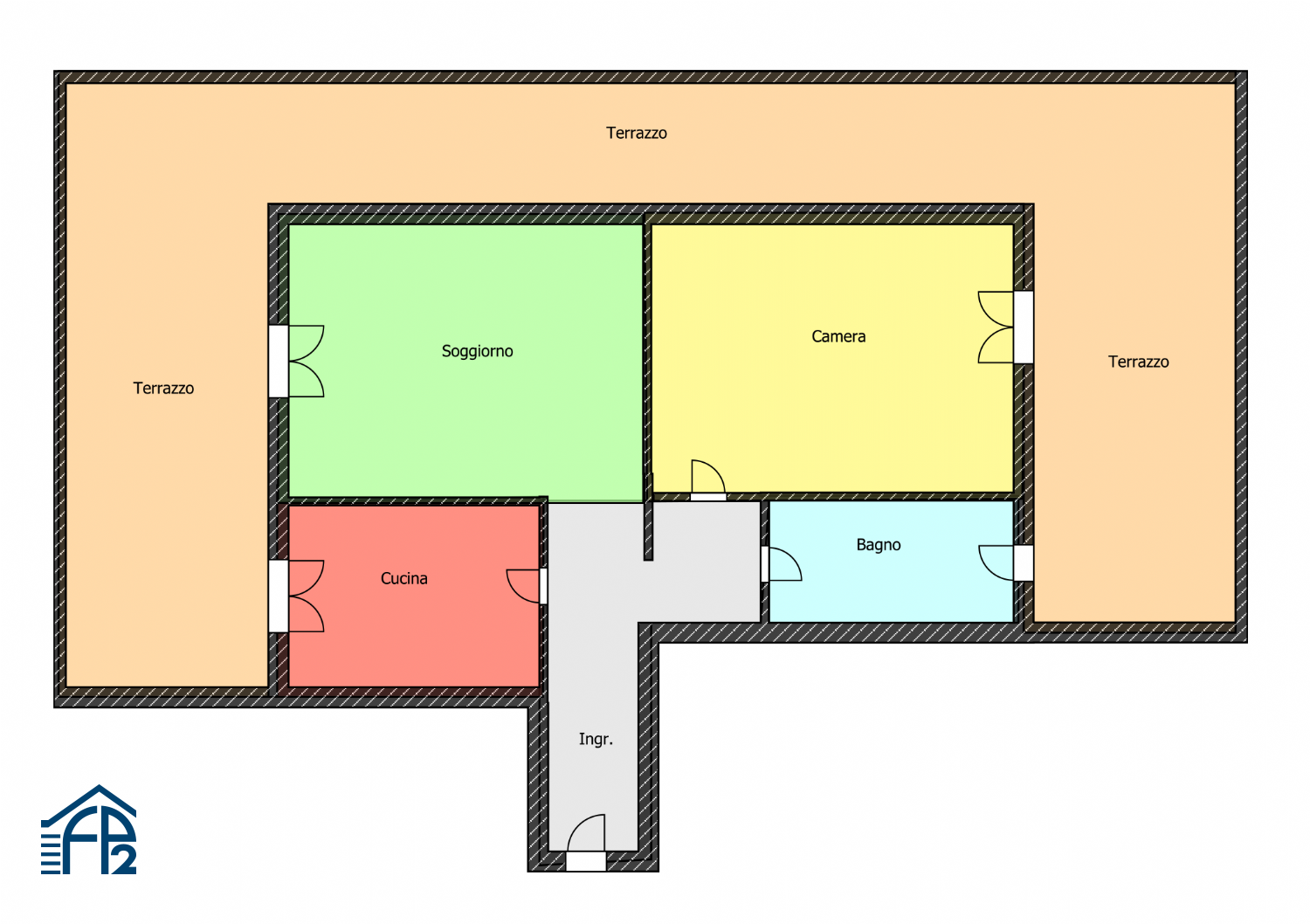 Bilocale con Terrazzo