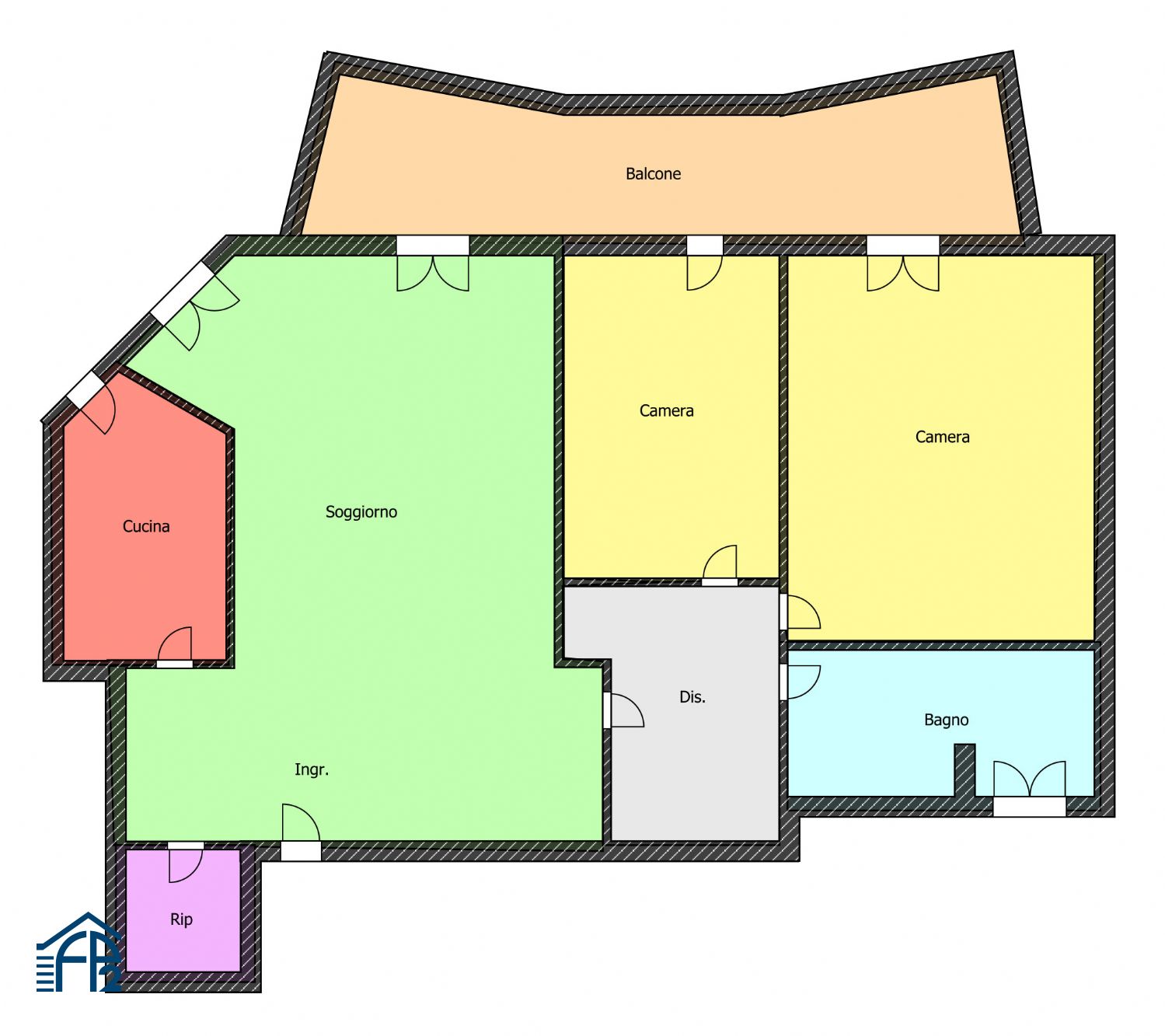 Trilocale Panoramico e Luminoso
