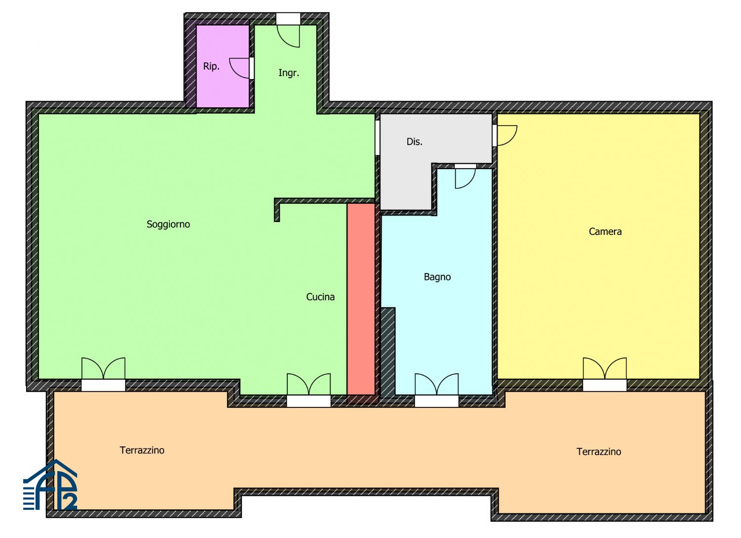 Bilocale in Stabile Signorile