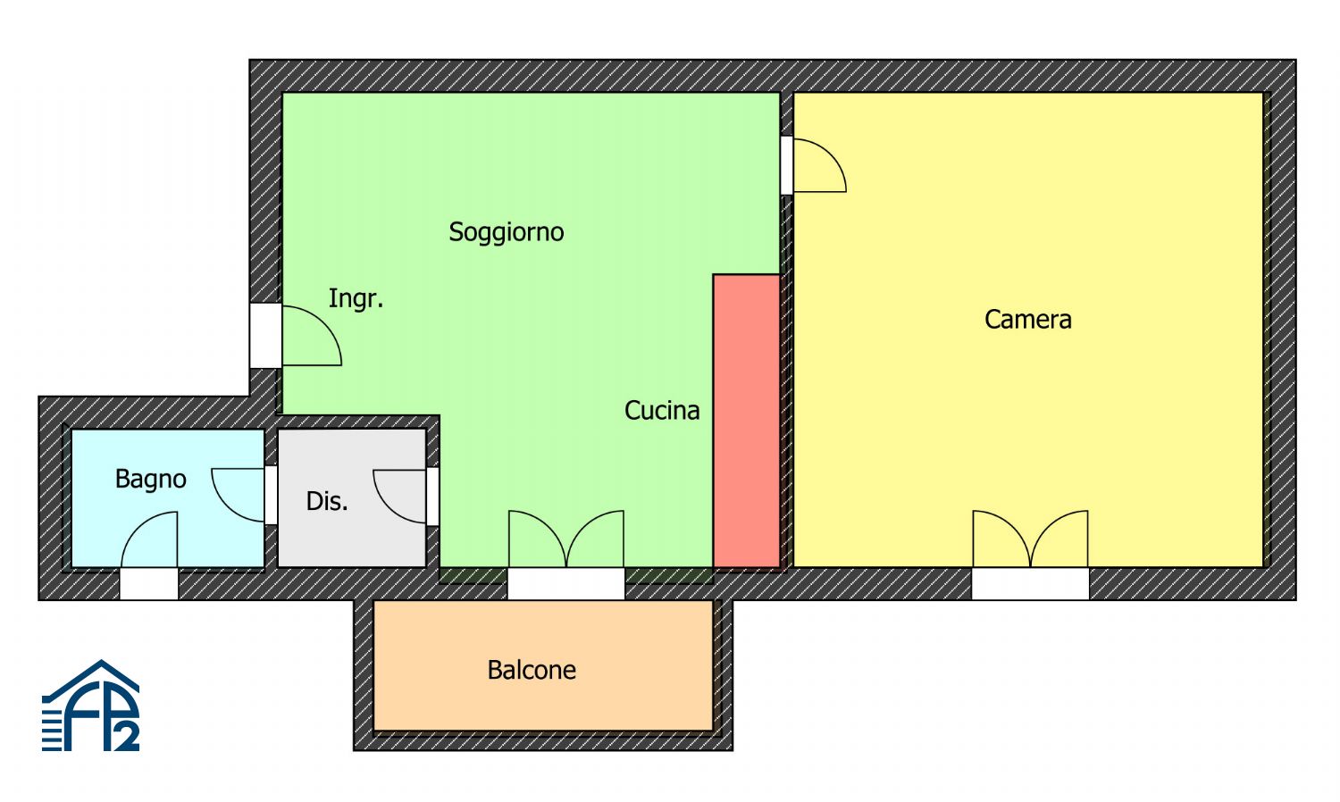 Bilocale zona Comune