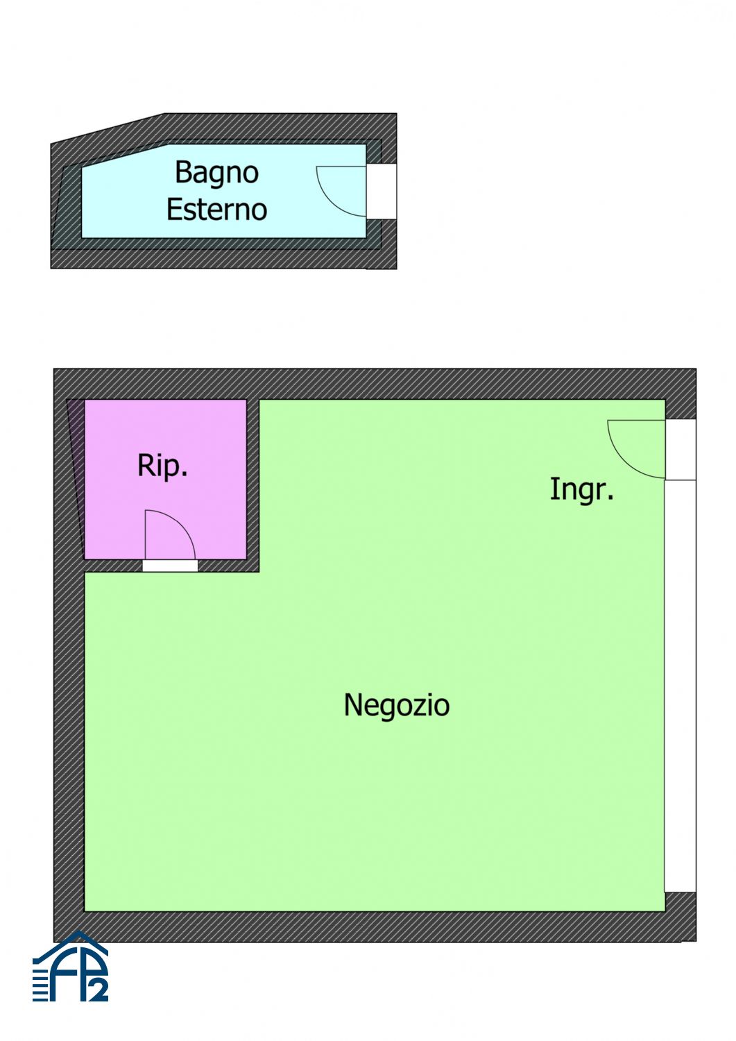 Negozio con una vetrina