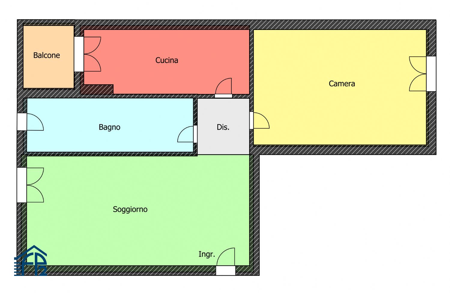 Ampio Bilocale con cucina abitabile