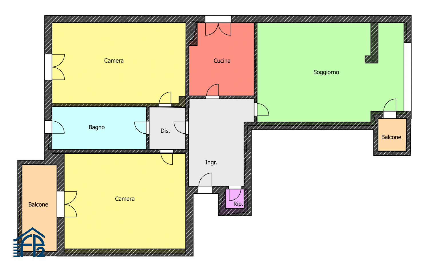 Trilocale Panoramico
