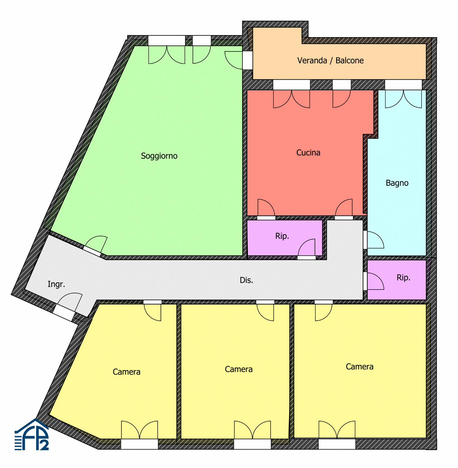 Quadrilocale Panoramico e Luminoso