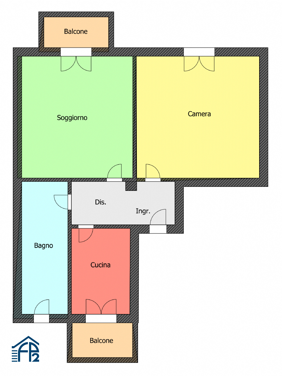 Bilocale zona Stazione FS
