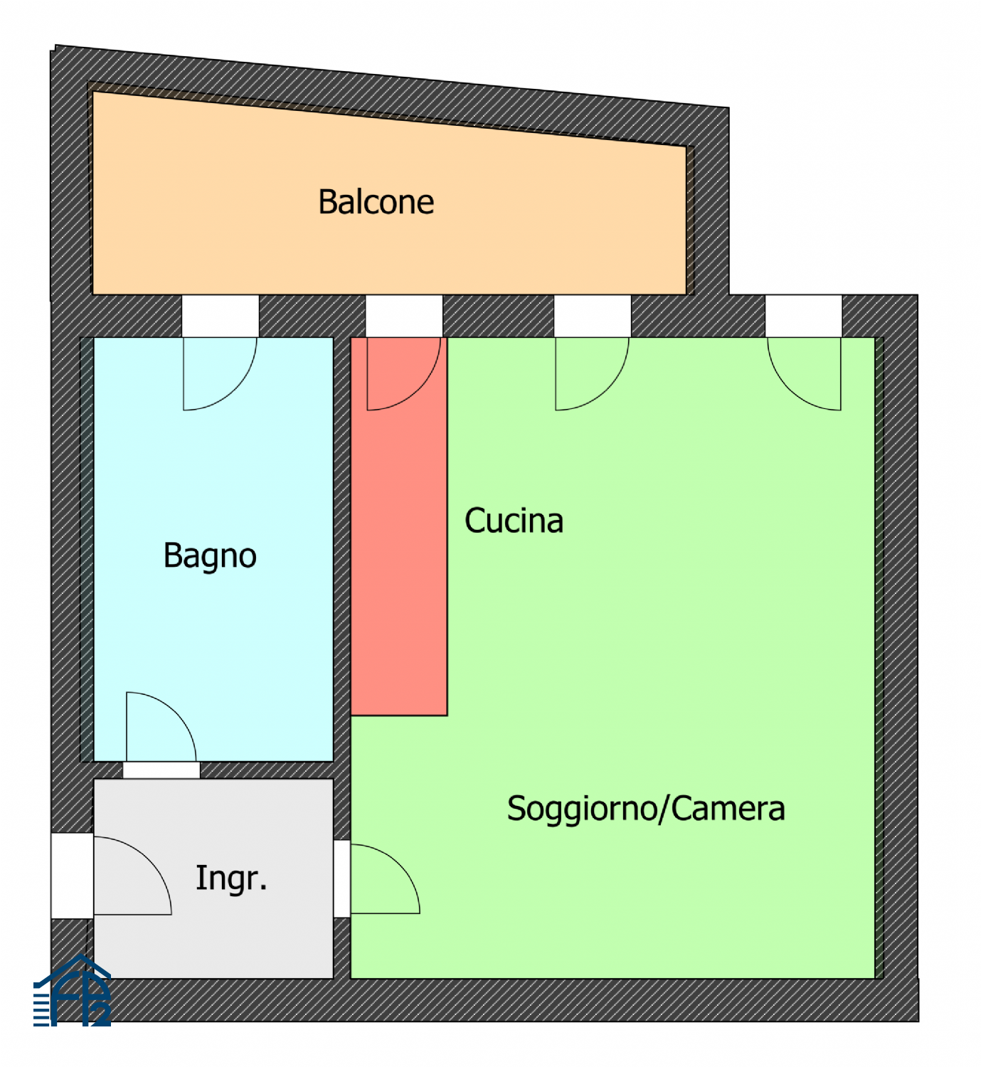 Monolocale Ristrutturato
